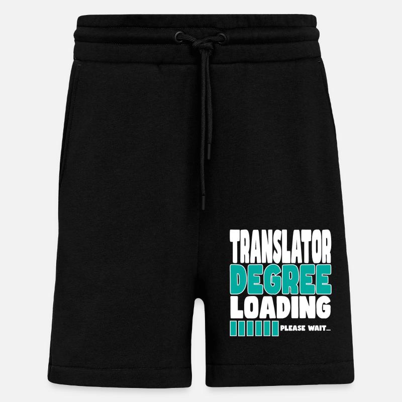 Translator invites training - Shorts - made by SPREAD - SOLID BLACK