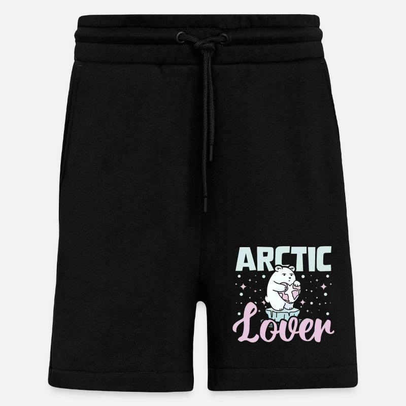 Polar bears Arctic lover - Shorts - made by SPREAD - SOLID BLACK