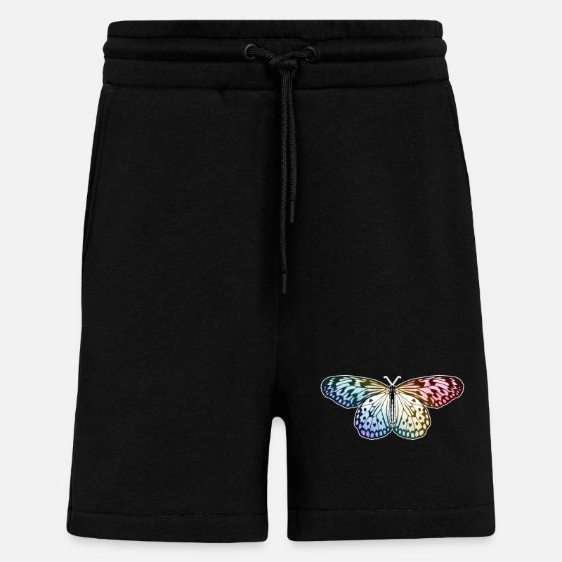 Schmetterling Regenbogen - Shorts - made by SPREAD - SOLID BLACK