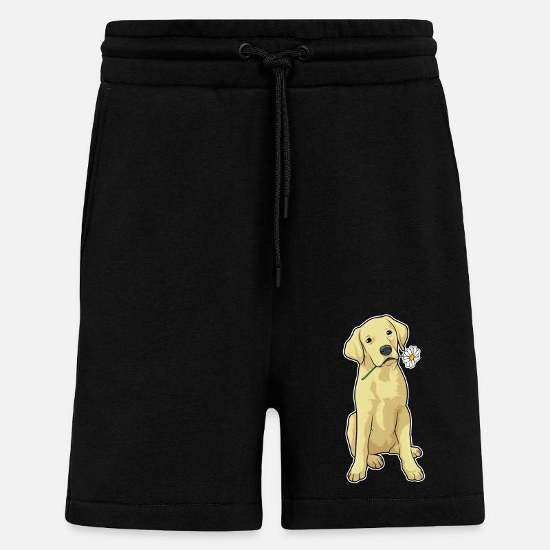 Labrador Gänseblümchen - Shorts - made by SPREAD - SOLID BLACK