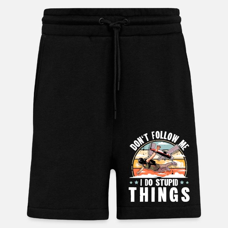 Skydiving Parachuting Parachute - Shorts - made by SPREAD - SOLID BLACK