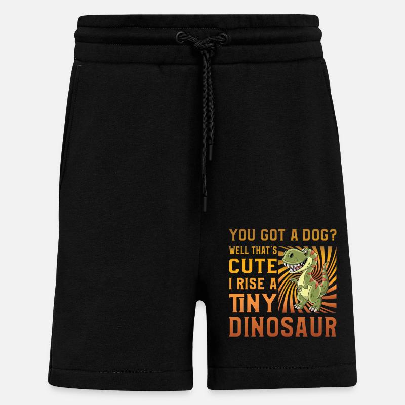 Dinosaurier Lustiger Spruch - Shorts - made by SPREAD - SOLID BLACK
