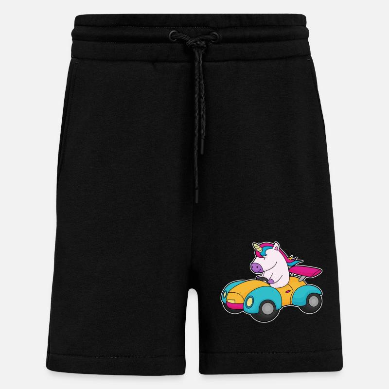 Einhorn Auto - Shorts - made by SPREAD - SOLID BLACK