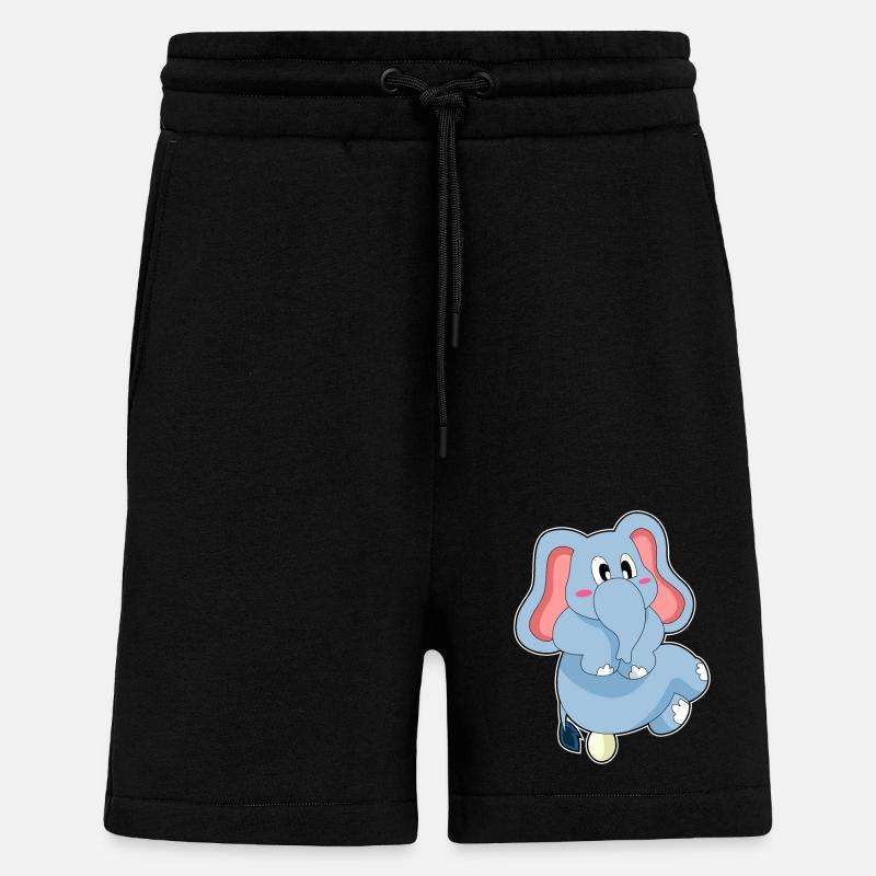 Elephant egg - Shorts - made by SPREAD - SOLID BLACK