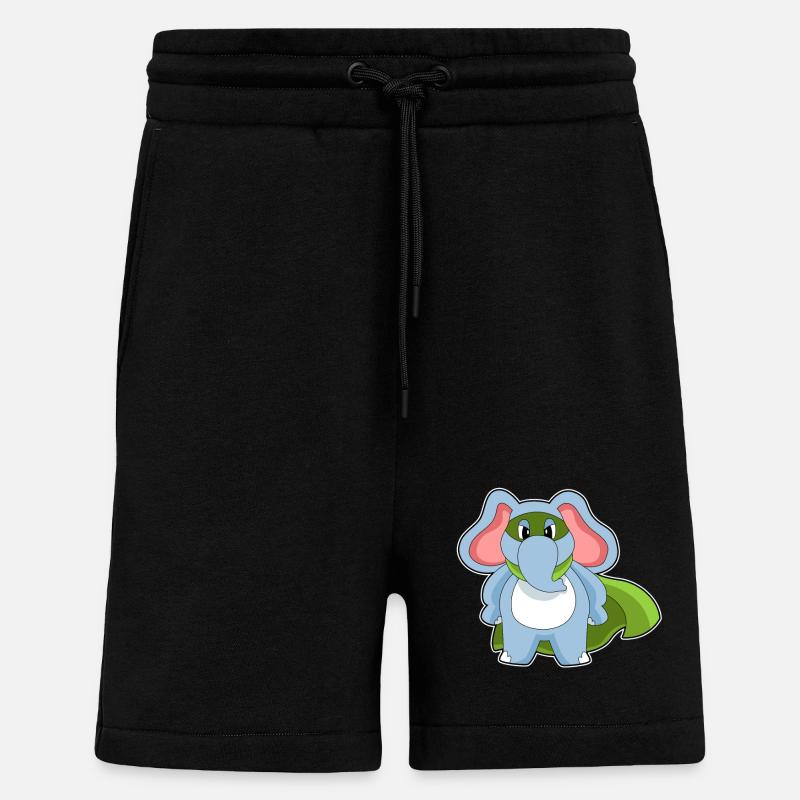 Elefant Held - Shorts - made by SPREAD - SOLID BLACK