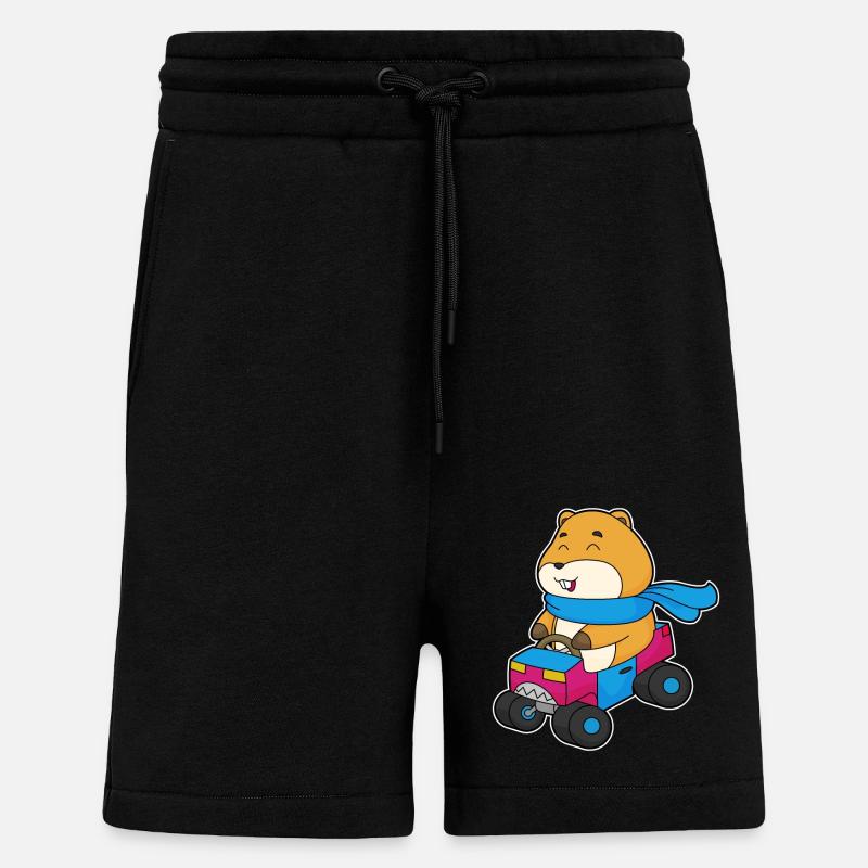 Hamster Auto - Shorts - made by SPREAD - SOLID BLACK