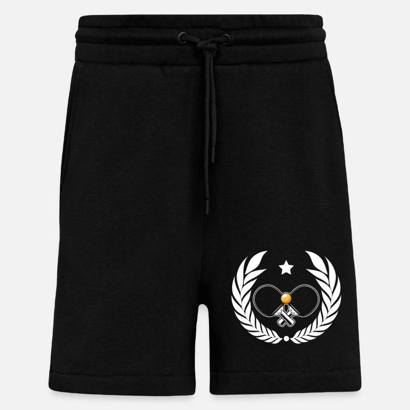 Ping-pong - Short bio décontracté fabriqué en UE - SOLID BLACK