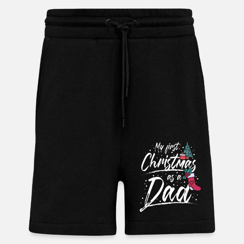 First christmas as a dad - Shorts - made by SPREAD - SOLID BLACK
