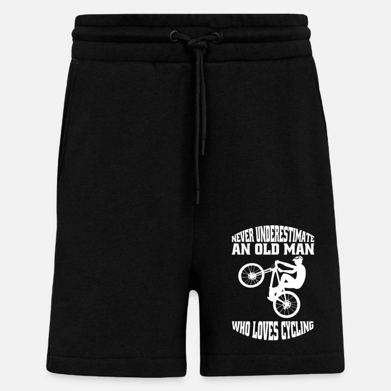 Vélo Cyclisme Cyclisme VTT - Short bio décontracté fabriqué en UE - SOLID BLACK