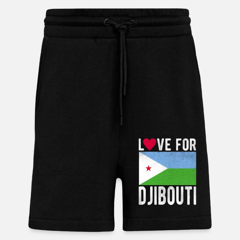 Dschibuti Souvenir - Shorts - made by SPREAD - SOLID BLACK