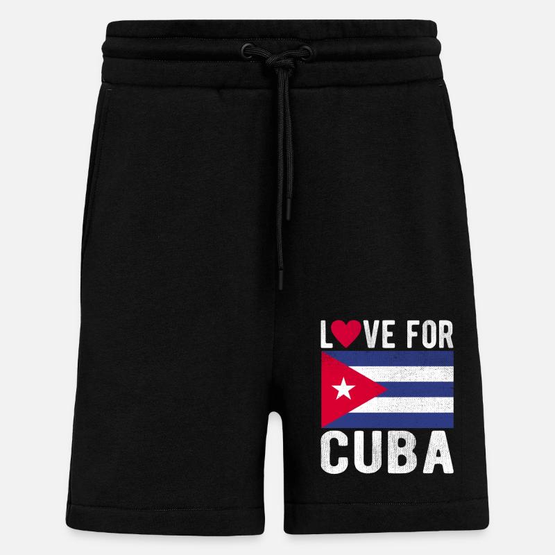 Kuba Souvenir - Shorts - made by SPREAD - SOLID BLACK