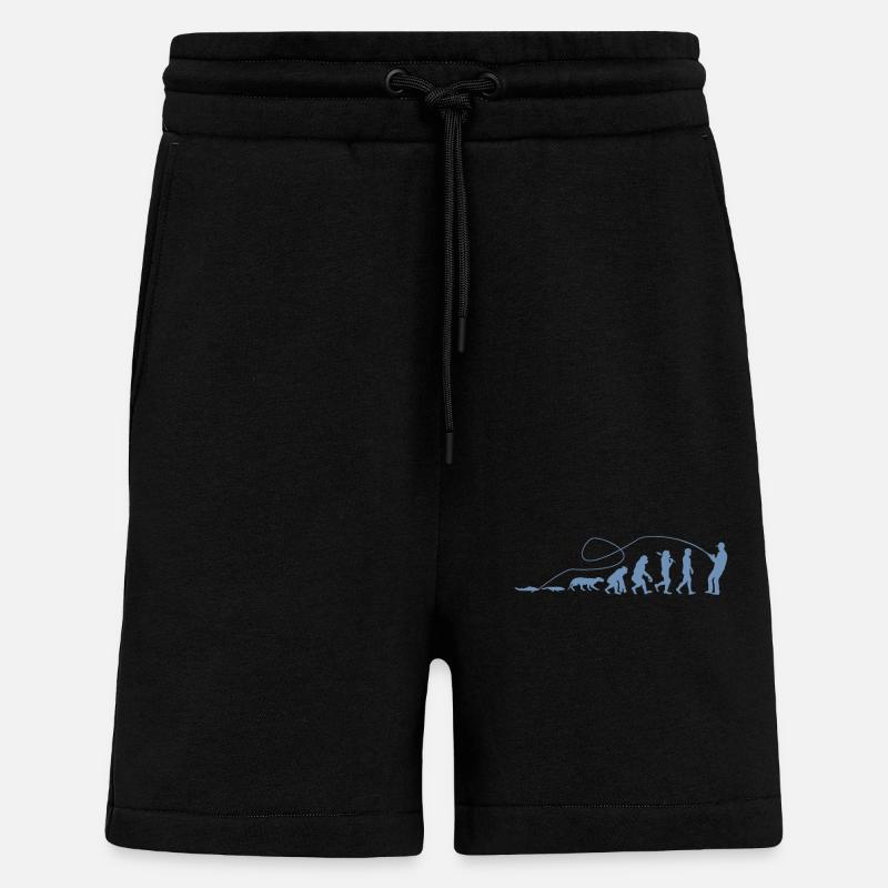 Evolution Angler TShirt - Short bio décontracté fabriqué en UE - SOLID BLACK