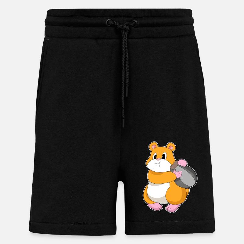 Hamster Noyer - Short bio décontracté fabriqué en UE - SOLID BLACK