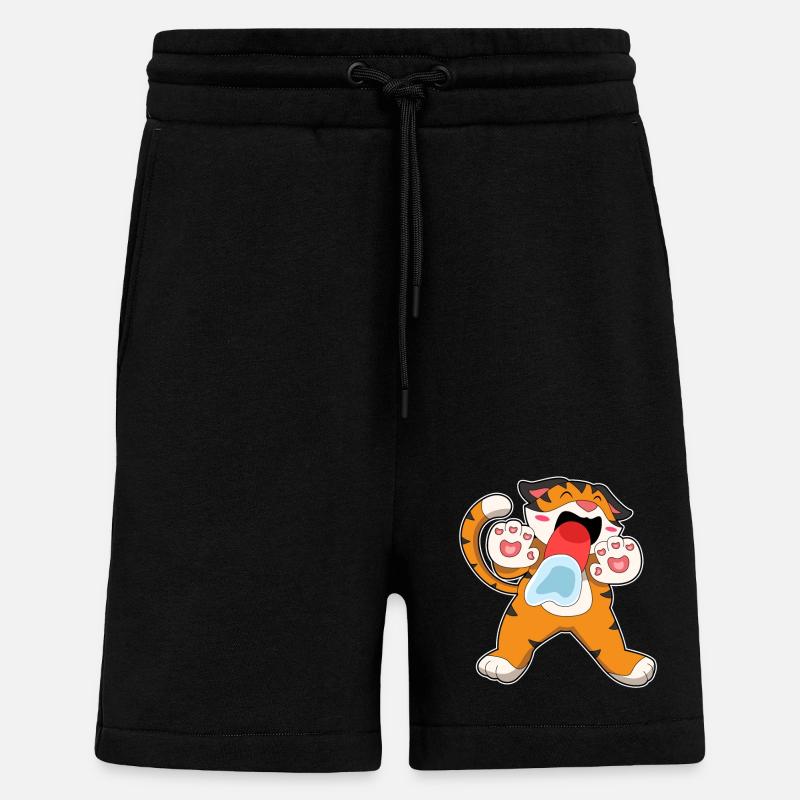 Funny Tiger - Shorts - made by SPREAD - SOLID BLACK