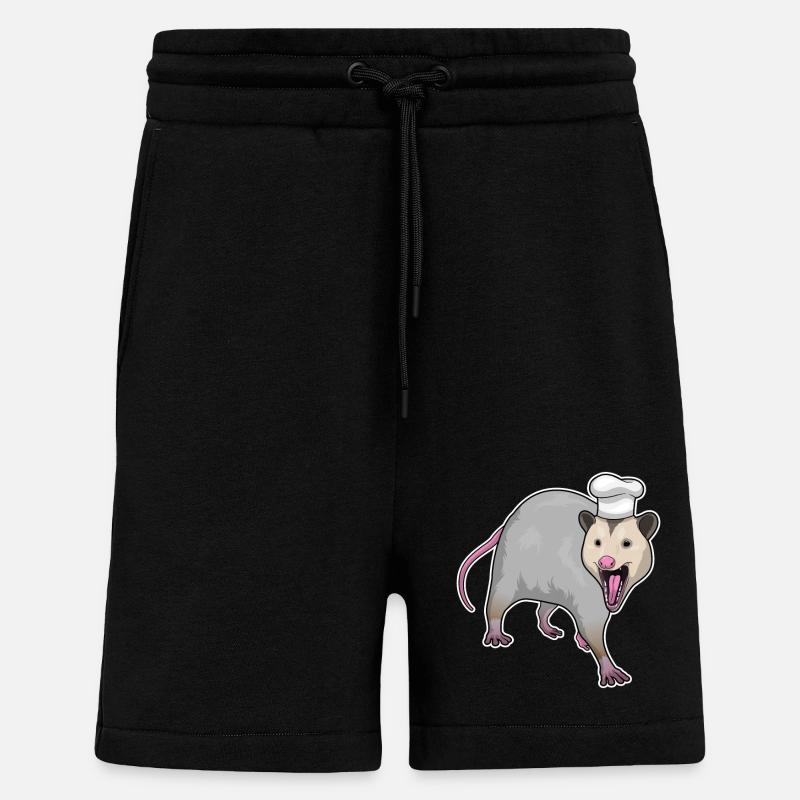 Marsupial Cook Chef's Hat - Shorts - made by SPREAD - SOLID BLACK