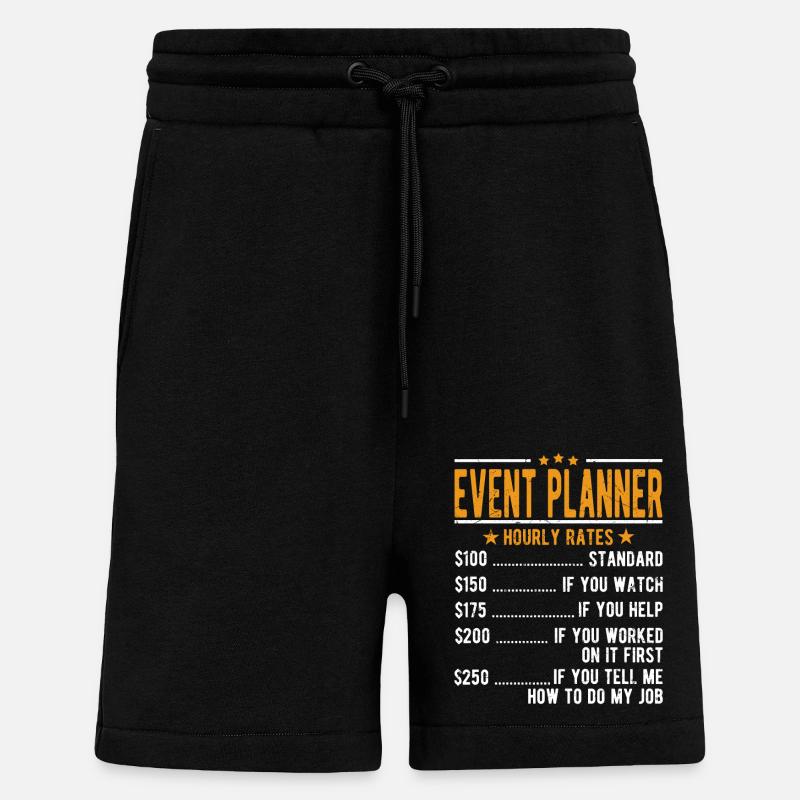 Eventplaner Stundenlohn - Shorts - made by SPREAD - SOLID BLACK