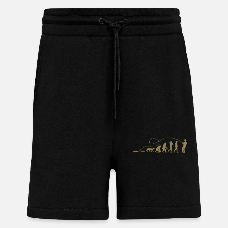 Evolution Angler TShirt - Shorts - made by SPREAD - SOLID BLACK