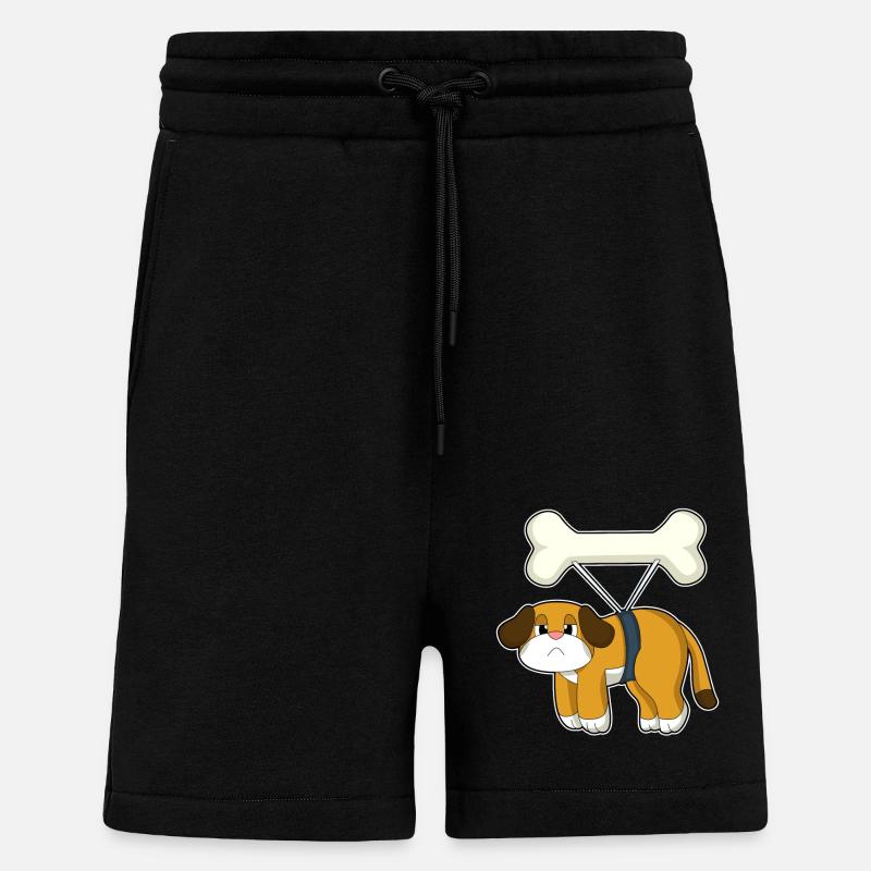 Os de chien - Short bio décontracté fabriqué en UE - SOLID BLACK