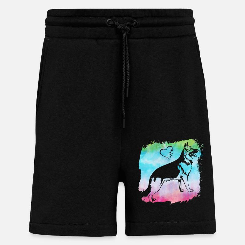 Deutscher Schäferhund - Shorts - made by SPREAD - SOLID BLACK