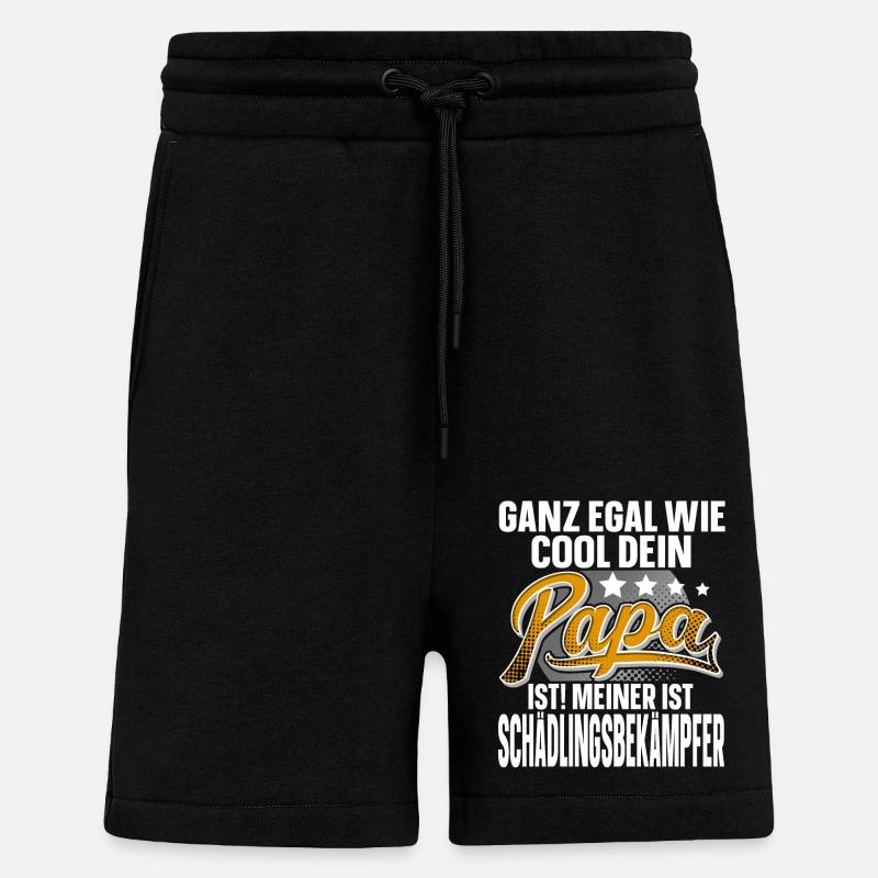 Schädlingsbekämpfer Papa Vater Vatertag - Shorts - made by SPREAD - SOLID BLACK