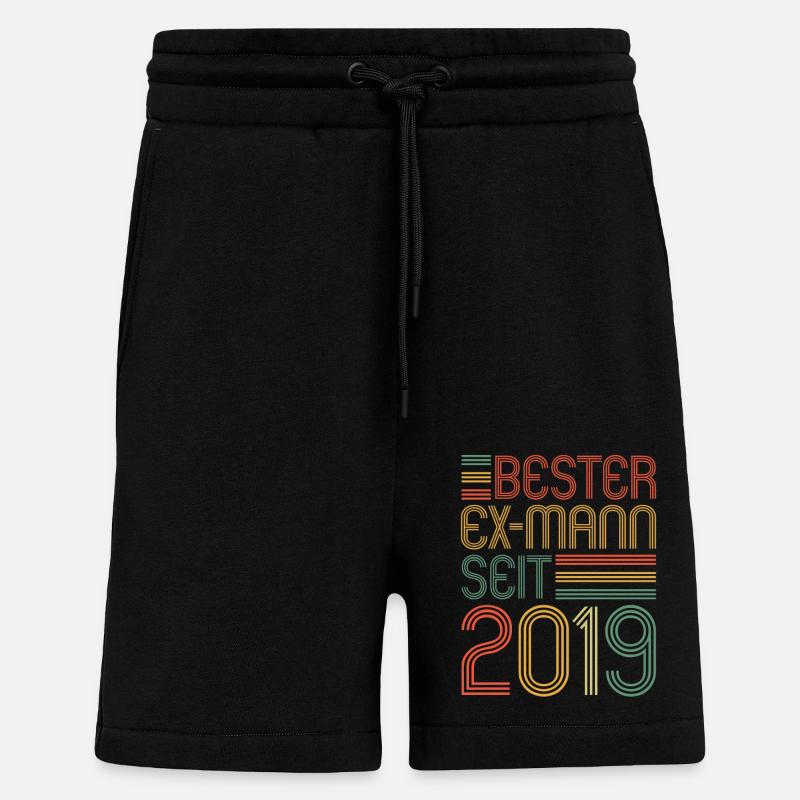 Weltbester Ex-Mann seit 2019 Scheidungs - Shorts - made by SPREAD - SOLID BLACK
