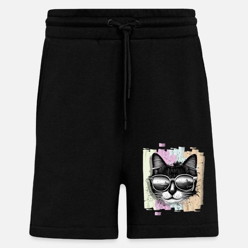 Lunettes de soleil Cat - Short bio décontracté fabriqué en UE - SOLID BLACK