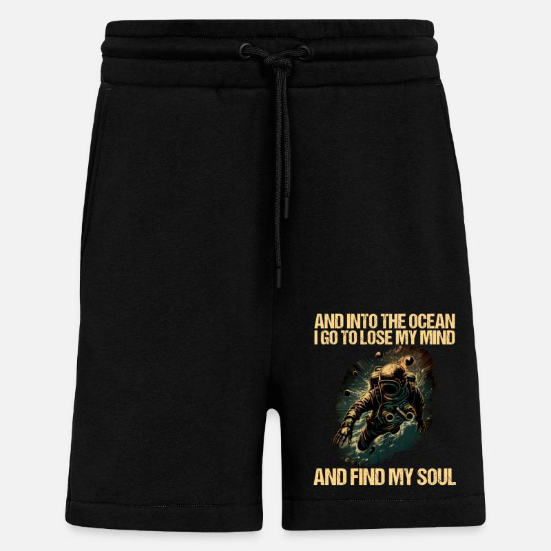 Plongeur plongeur plongeur - Short bio décontracté fabriqué en UE - SOLID BLACK
