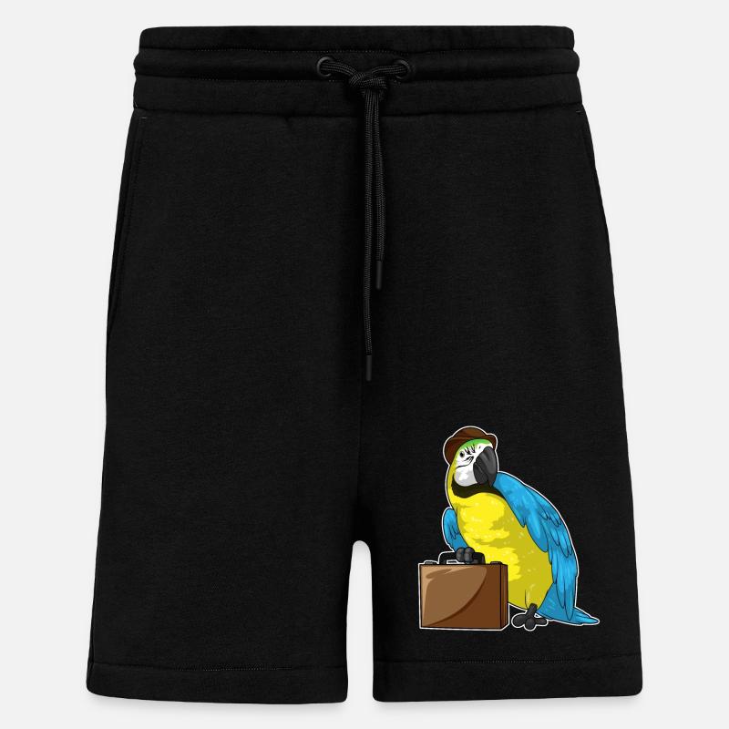 Porte-documents Parrot Entrepreneur - Short bio décontracté fabriqué en UE - SOLID BLACK