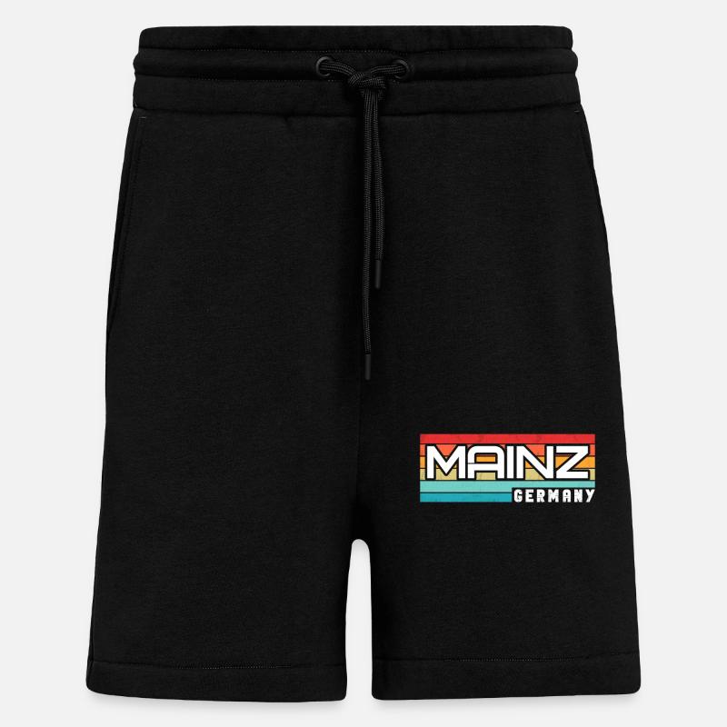 Mainzerin Mainzer Mayence - Short bio décontracté fabriqué en UE - SOLID BLACK