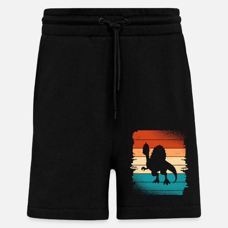 Dino Dinosaurier - Shorts - made by SPREAD - SOLID BLACK