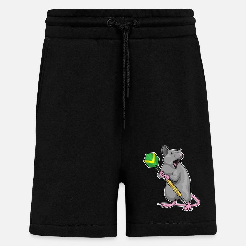 Rat Dart Dart - Shorts - made by SPREAD - SOLID BLACK