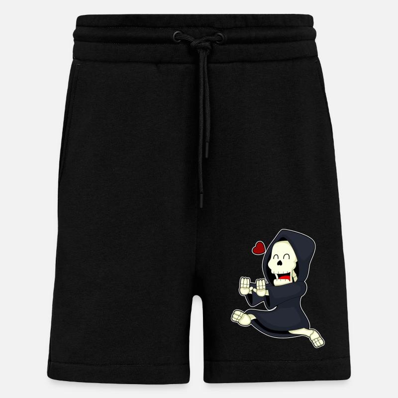 Skeleton Jogger Jogging - Short bio décontracté fabriqué en UE - SOLID BLACK