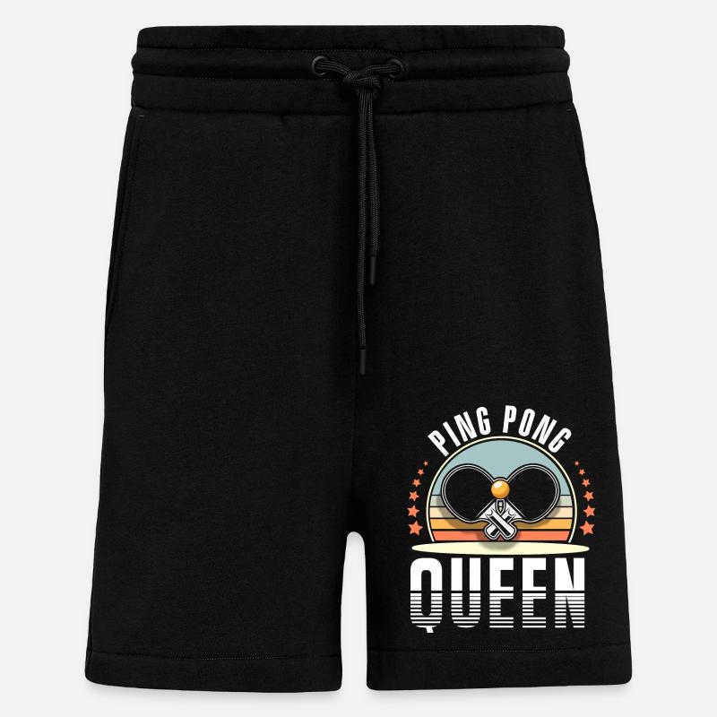 Ping-pong - Short bio décontracté fabriqué en UE - SOLID BLACK