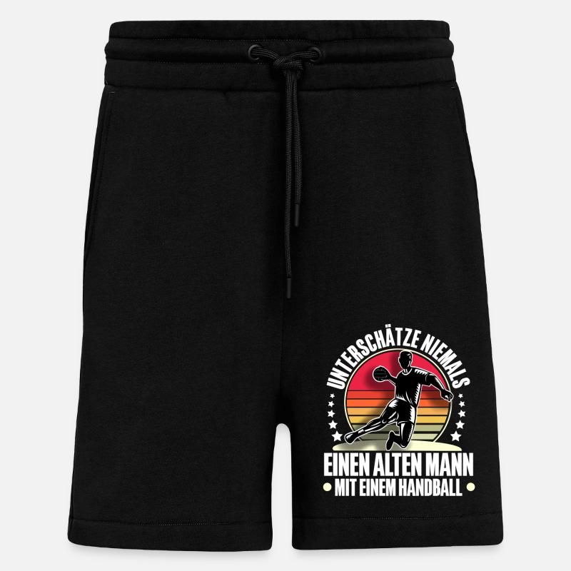 Handball Handballer - Shorts - made by SPREAD - SOLID BLACK