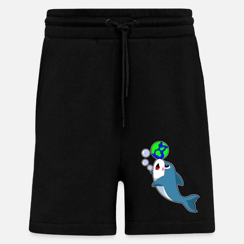 Delfin Erde - Shorts - made by SPREAD - SOLID BLACK