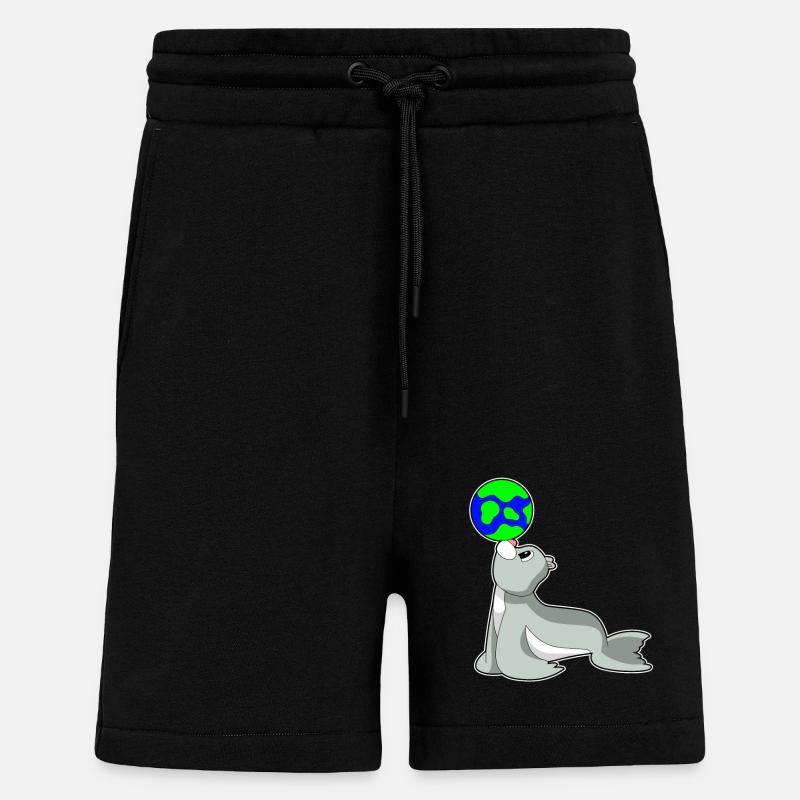 Seal Earth - Shorts - made by SPREAD - SOLID BLACK
