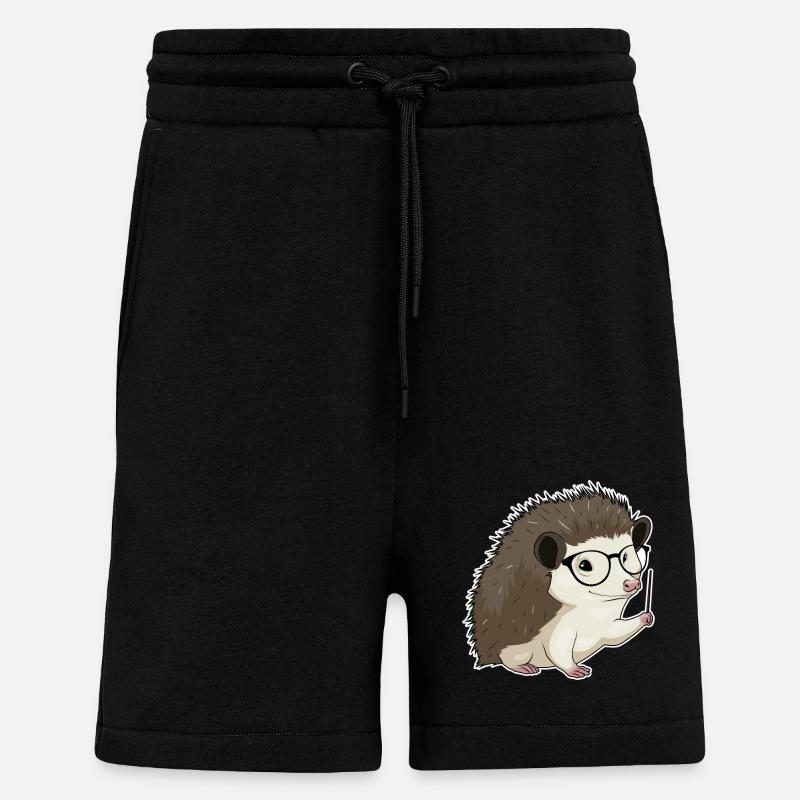 Igel Lehrer Pointer - Shorts - made by SPREAD - SOLID BLACK