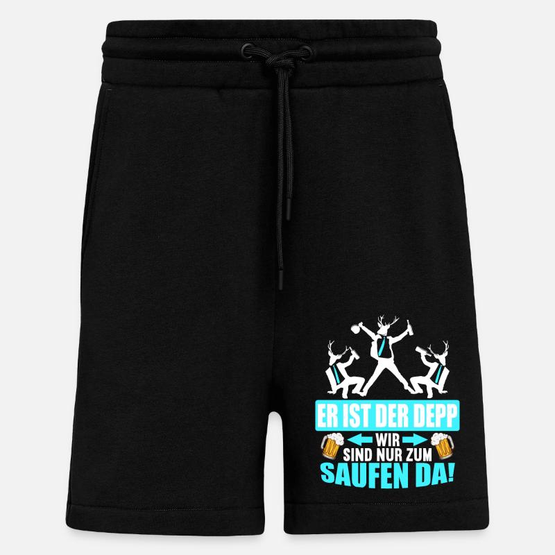 Junggesellenabschied Poltern Polterabend JGA - Shorts - made by SPREAD - SOLID BLACK