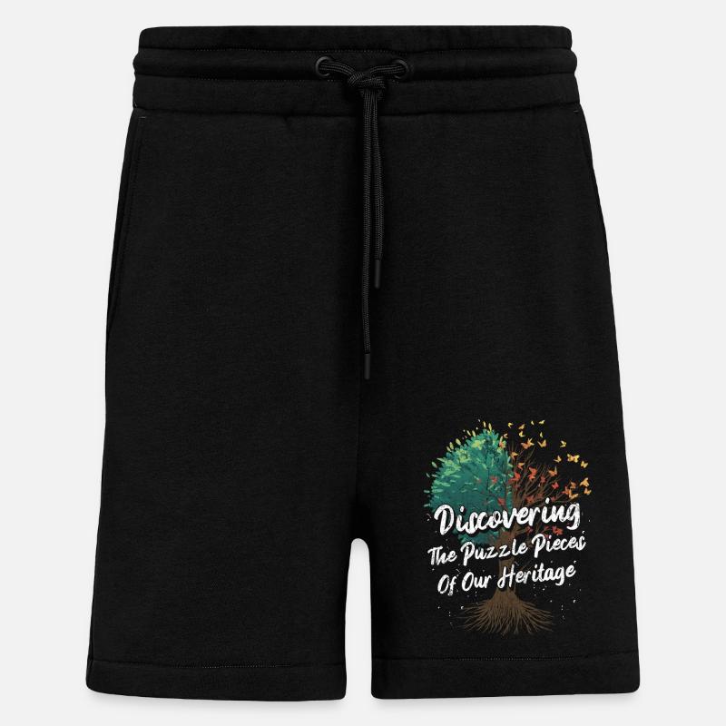 Genealogie Spruch - Shorts - made by SPREAD - SOLID BLACK