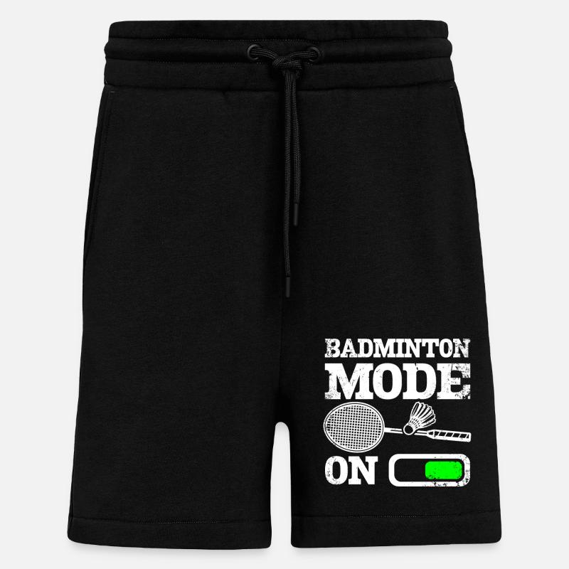 Mode Badminton sportif activé - Short bio décontracté fabriqué en UE - SOLID BLACK