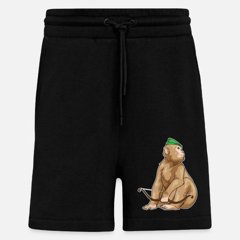 Arc Monkey Archer - Short bio décontracté fabriqué en UE - SOLID BLACK