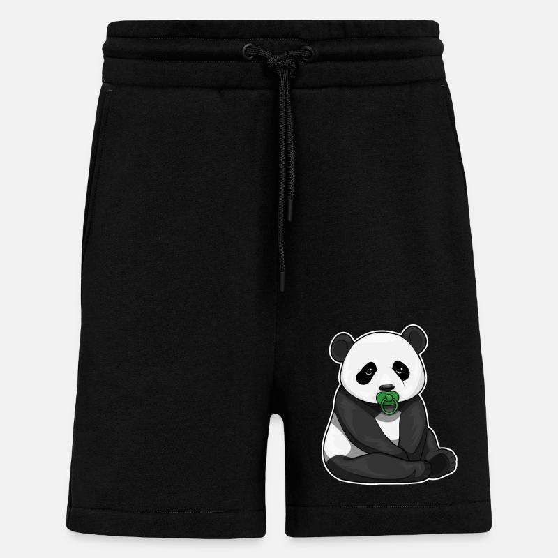 Panda Schnuller - Shorts - made by SPREAD - SOLID BLACK