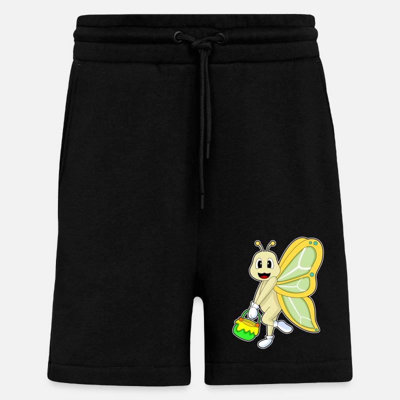 Miel de papillon - Short bio décontracté fabriqué en UE - SOLID BLACK