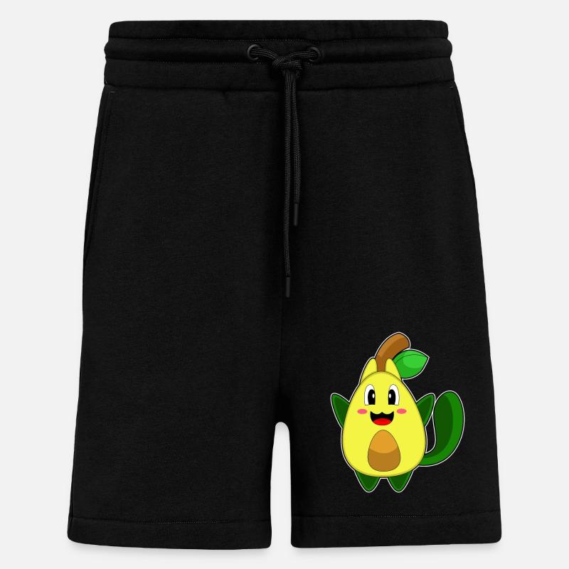 Katze Avocado - Shorts - made by SPREAD - SOLID BLACK