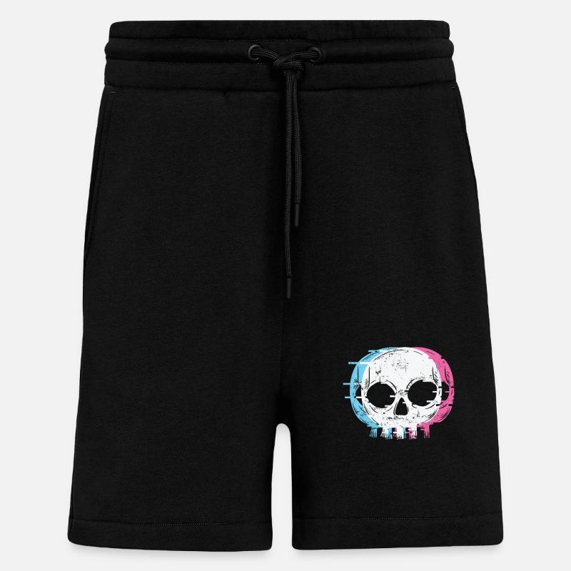 Schädel Gothic Styl - Shorts - made by SPREAD - SOLID BLACK
