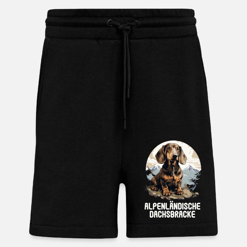 Alpenländische Dachsbracke - Shorts - made by SPREAD - SOLID BLACK