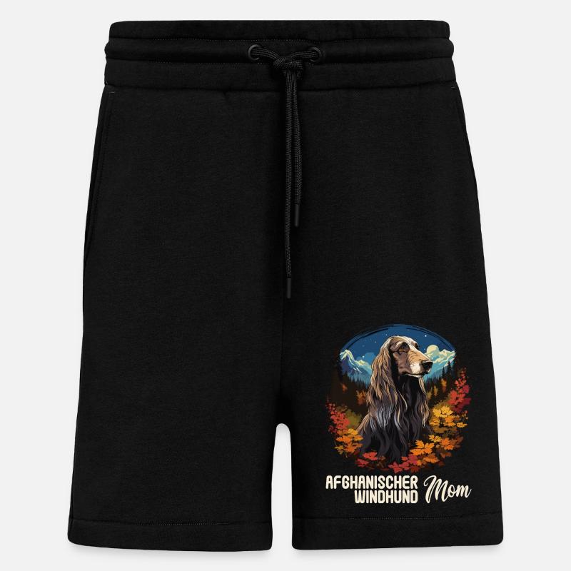 Chien Afghan Hound - Short bio décontracté fabriqué en UE - SOLID BLACK