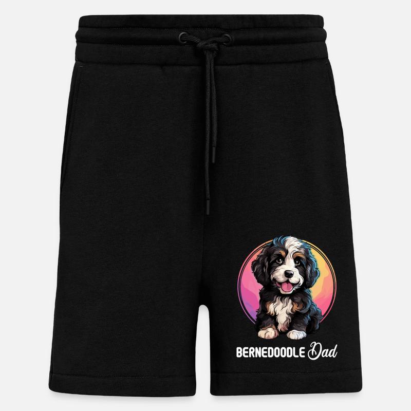 Hund Bernedoodle - Shorts - made by SPREAD - SOLID BLACK