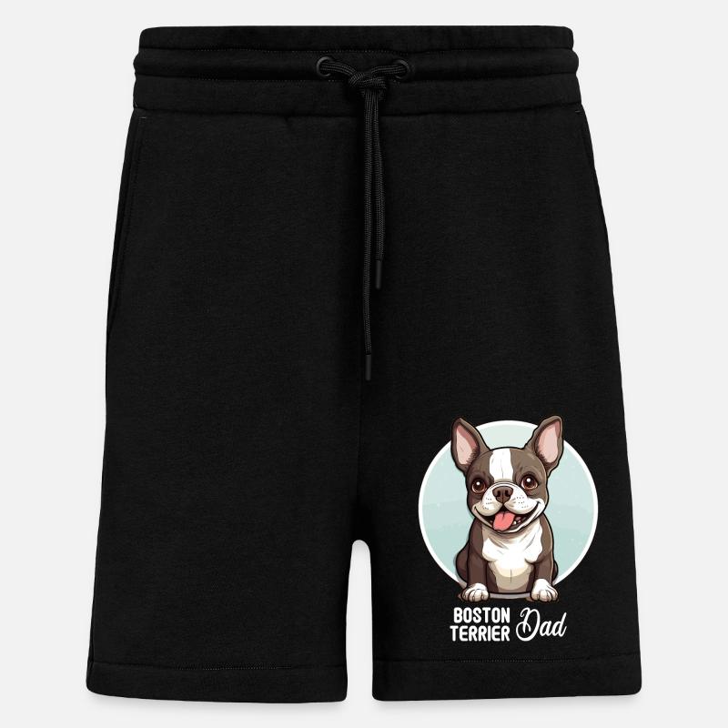 Chien Boston Terrier - Short bio décontracté fabriqué en UE - SOLID BLACK