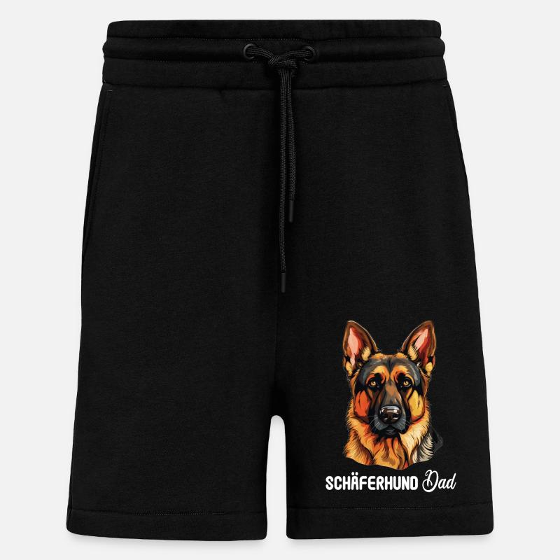 Hund Schäferhund - Shorts - made by SPREAD - SOLID BLACK